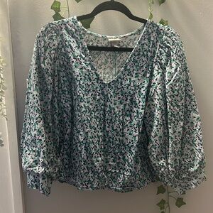 Floral dress shirt Target NWOT